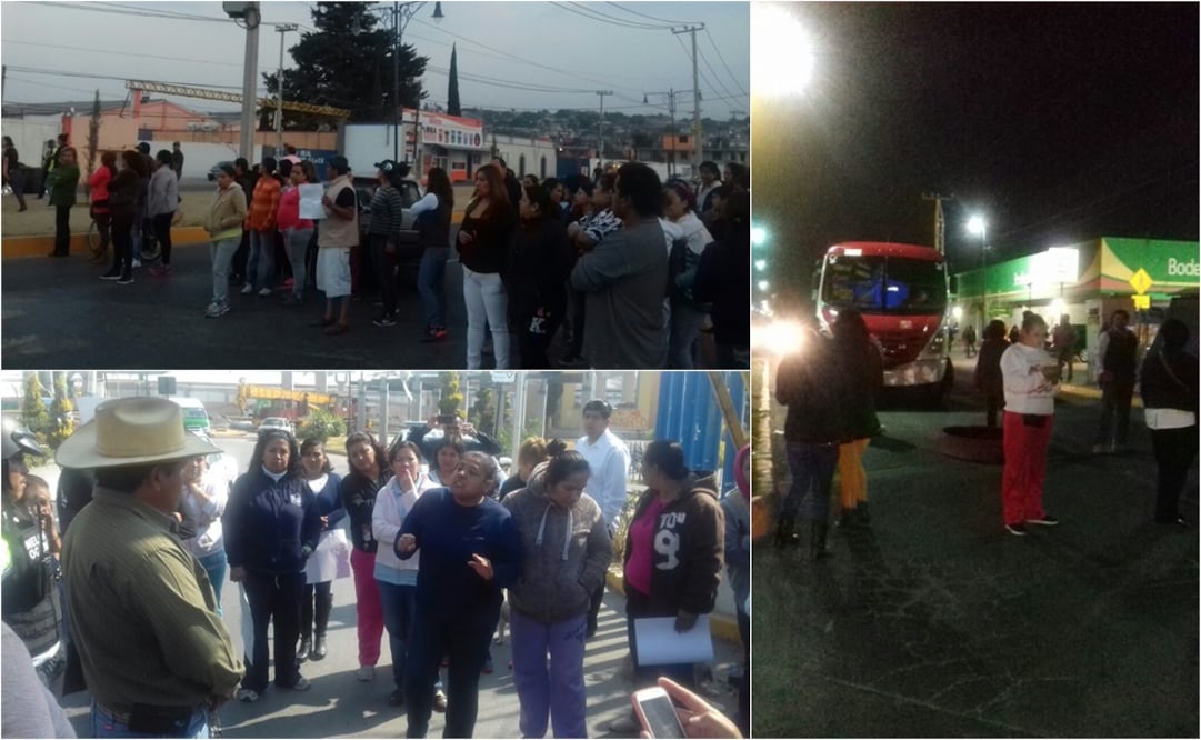 El pasado 30 de enero pobladores de Los Álamos bloquearon totalmente la carretera Cuautitlán-Zumpango. (Fotos: Cortesía y Juan Manuel Barrera / EL UNIVERSAL)