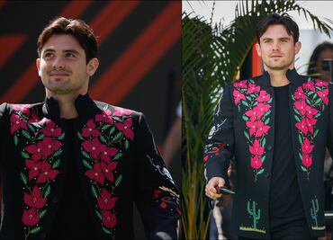 Pato O’Ward llegó al Autódromo Hermanos Rodríguez con atuendo en honor a México y el Día de Muertos