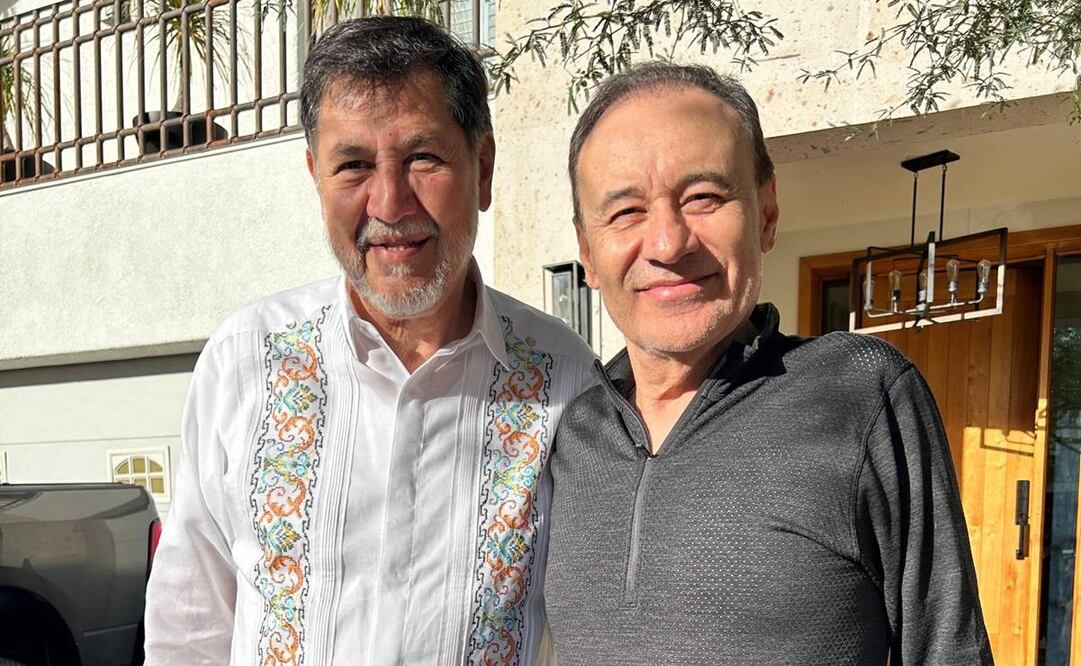 Gerardo Fernández Noroña, presidente del Senado, con Alfonso Durazo, gobernador de Sonora, el pasado 17 de noviembre del 2024, previo a regresar a la CDMX y abordar su vuelo en Aeromexico. Foto: Tomada de la cuenta de X de @fernandeznorona