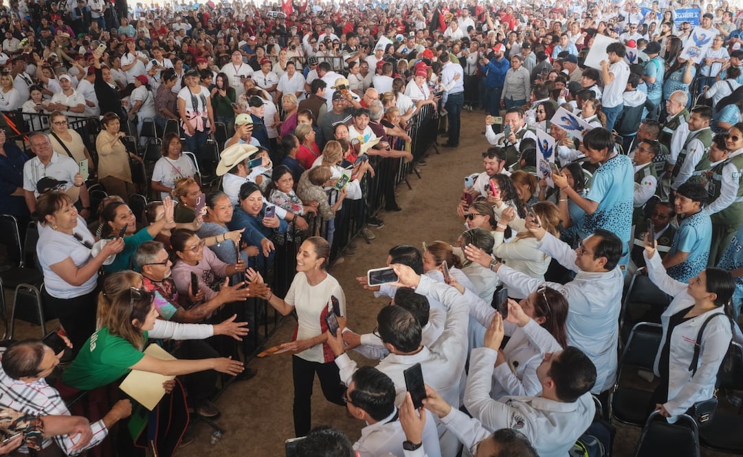 La presidenta  Claudia Sheinbaum Pardo, encabezó el arranque de obra del Hospital Regional de Especialidades de Saltillo, Coahuila. Foto: @Claudiashein