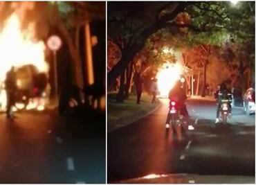 Padre e hijo, víctimas mortales tras incendio de camioneta de lujo en Las Lomas: Fiscalía CDMX