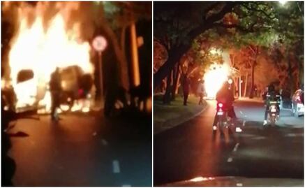 Padre e hijo, víctimas mortales tras incendio de camioneta de lujo en Las Lomas: Fiscalía CDMX