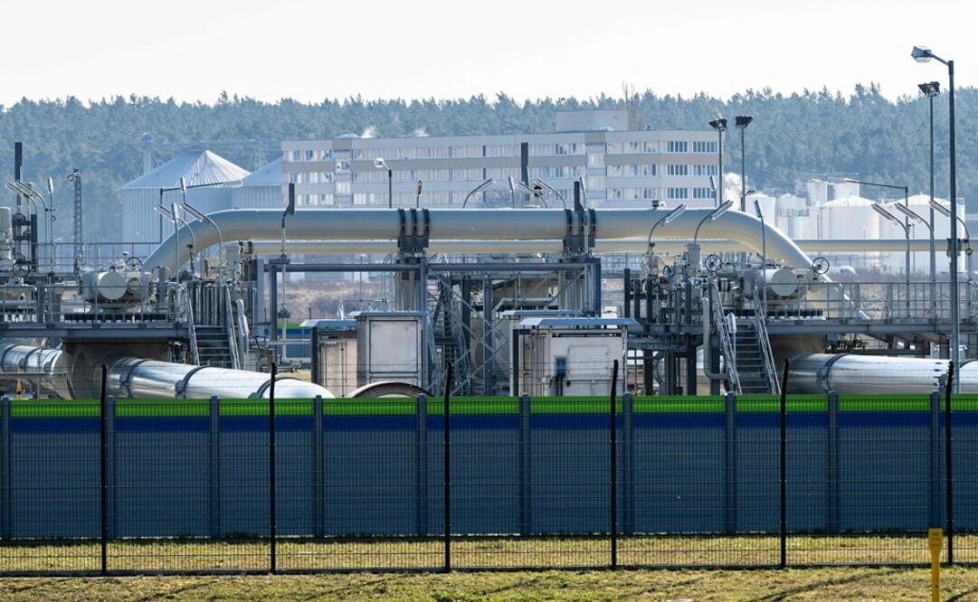 Vista de la estación receptora Pipeline Inspection Gauge (PIG), la parte Nord Stream 2 del área de recalada, en Lubmin, en la costa alemana del Mar Báltico.  Foto: AFP 