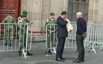 Ricardo Mejía Berdeja llega a Palacio Nacional; se prevé que se reúna con AMLO