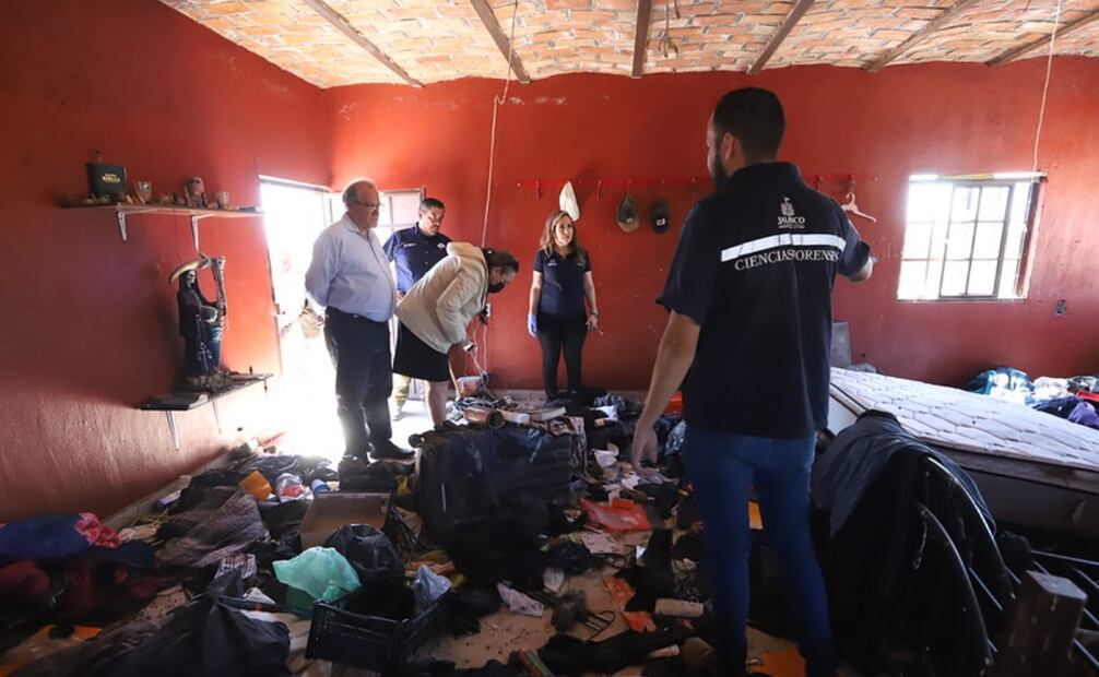 Informa Fiscalía del Estado sobre nuevos indicios de la investigación en el rancho Izaguirre. Fotos: de Coordinación de seguridad del gobierno de Jalisco