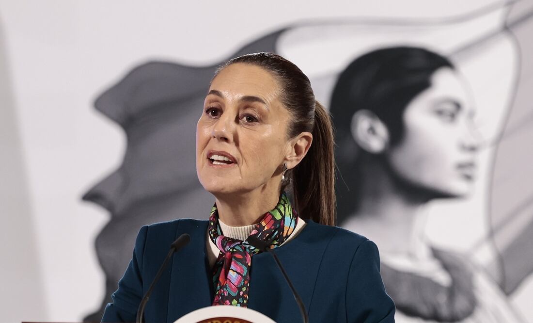 Conferencia mañanera de Claudia Sheinbaum del 10 de diciembre de 2024, desde Palacio Nacional. Foto: EFE