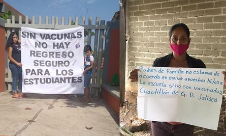 Padres de familia impulsan en Twitter el hashtag #VacunaParaEstudiantes