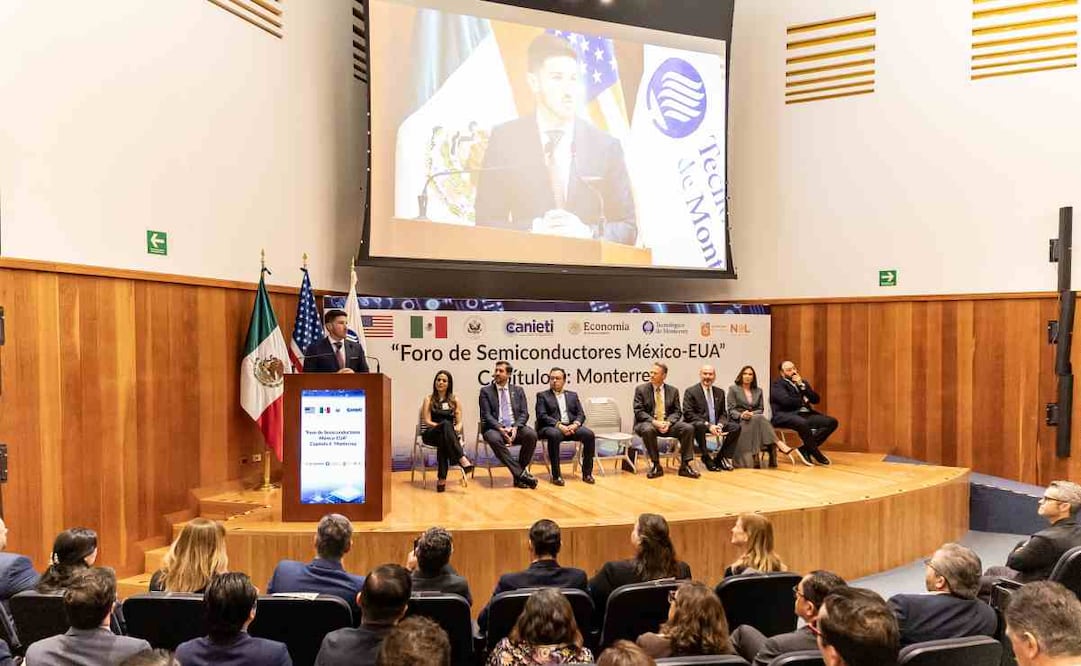 Inauguración del Foro de semiconductores en Nuevo León. 11 de Marzo de 2026/ Foto: Especial