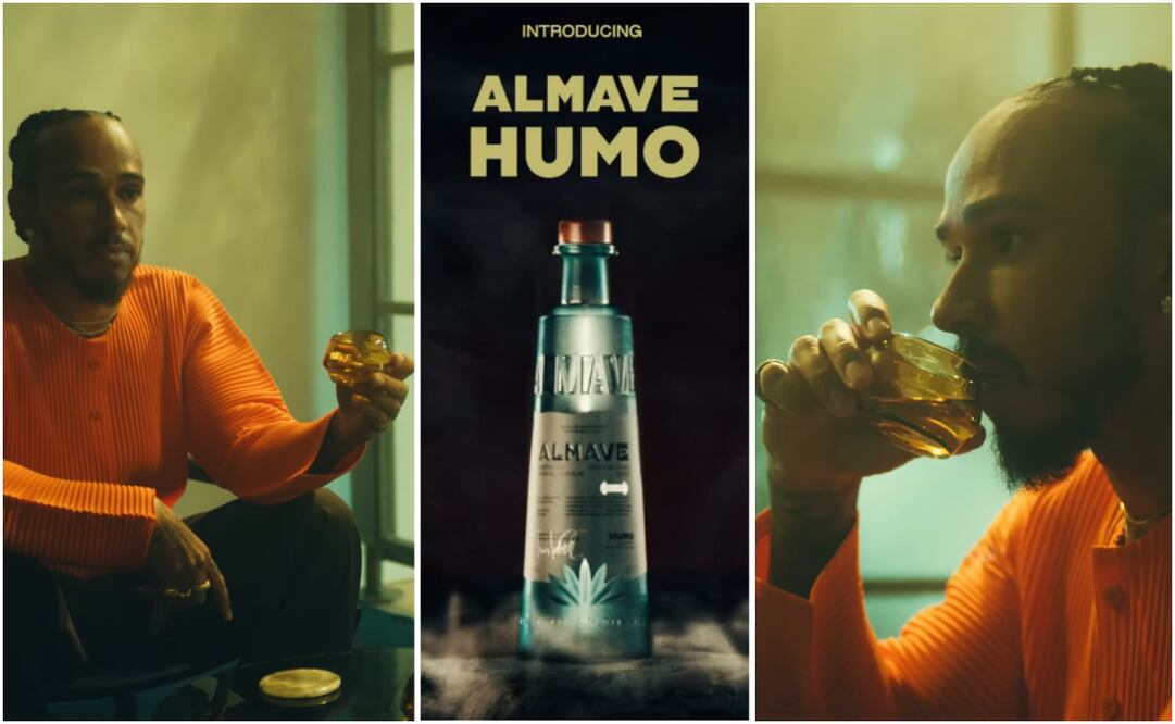 El piloto británico, Lewis Hamilton, presentó su nueva bebida sin alcohol "Almave Humo". Foto: Captura de pantalla. Instagram.
