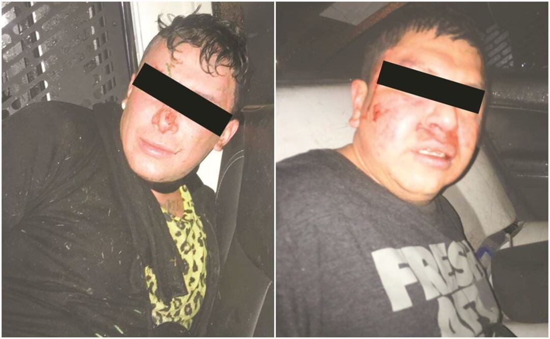 De acuerdo con las primeras diligencias, realizadas por la PDI, dos de los sujetos fueron sometidos hasta el arribo de policías de SSC; el resto escapó. Fotos: ESPECIALES