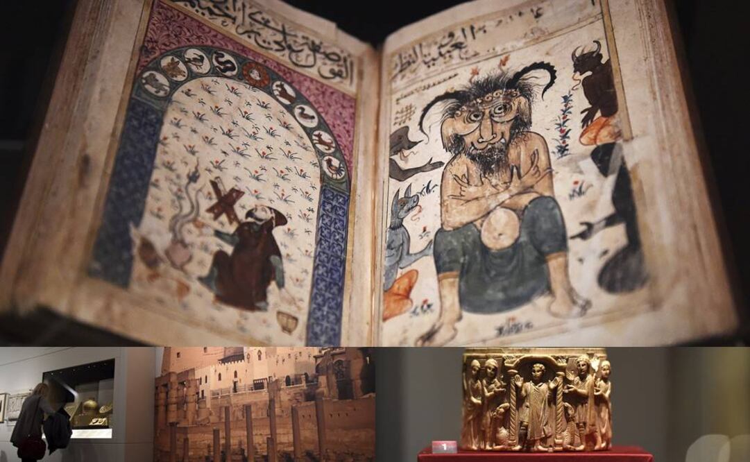 Más de doscientos objetos de inmenso valor histórico y artístico dan cuenta de cómo estas comunidades reinventaron el pasado faraónico de Egipto e interactuaron entre ellas. FOTO: Facundo Arrizabalaga/EFE.