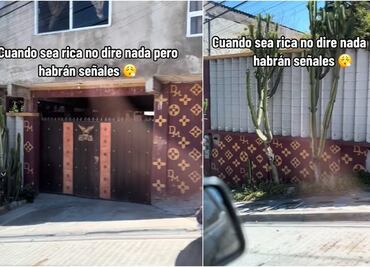 ¿Tijuana hills? TikTok exhibe casa pintada con logos de Louis Vuitton y se viraliza