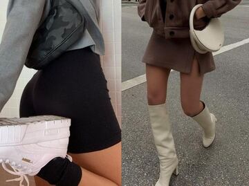 Los zapatos ideales para combinar con mini faldas en otoño