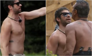 Piden expulsión de "el Patrón" de "La granja VIP" por rozar a Eleazar Gómez: "ya sáquenlo, abusa"