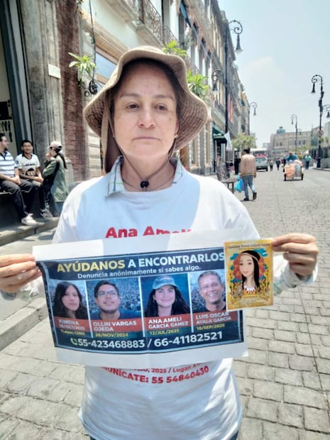Vanesa Gámez, madre buscadora que urgió a que la comunidad internacional reconozca la dimensión de la crisis de desapariciones en México. Foto: Especial