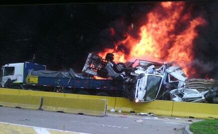 Reportan choque y explosión en carretera de Viña del Mar