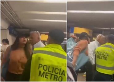 Critican en redes a mujer que agredió a policías de la PBI en estación del Metro Zócalo, la apodan “Lady Cachetadas”