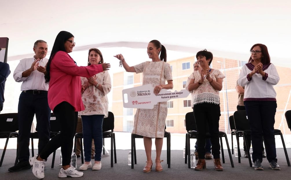 Presidenta Claudia Sheinbaum durante un evento del Programa de Vivienda para el Bienestar en el estado de Morelos (25/07/2026). Foto: Presidencia