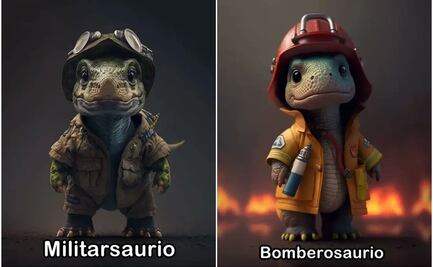 ¿Ya encontraste la tuya? Usuario crea dinosaurios con profesiones y se vuelve viral