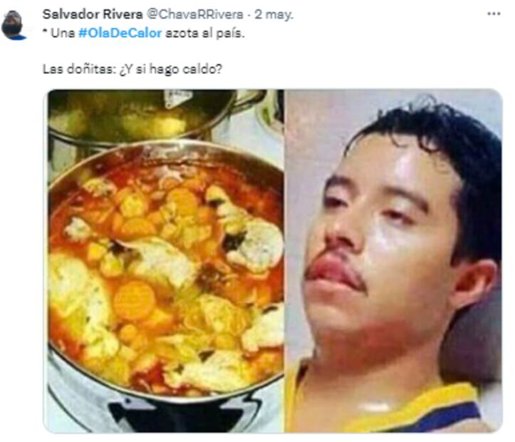 Memes ola de calor. Foto: Captura de pantalla