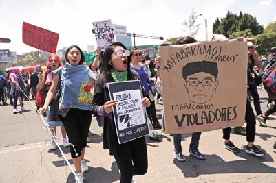 Investigan posible infiltración en marcha