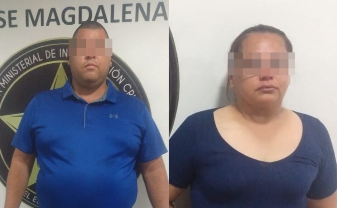 Detienen a dos policías de Magdalena de Kino, Sonora. Foto: Fiscalía de Sonora