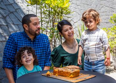 Panqué de zanahoria para cocinar con niños