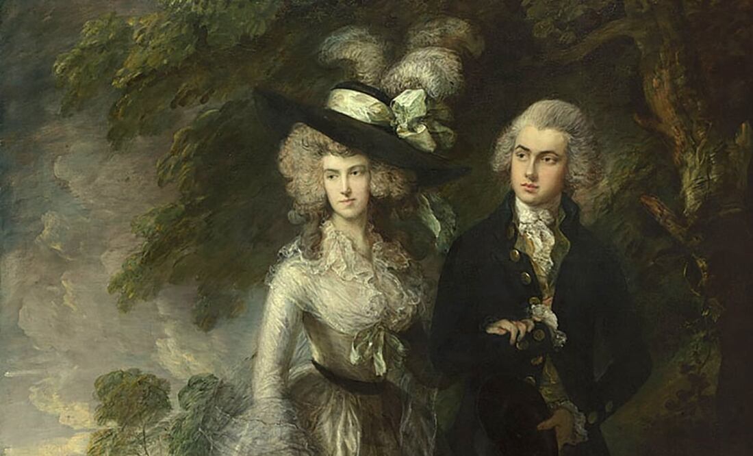 La obra es "El paseo matinal" (The Morning Walk), de 1785. (FOTO: AFP)