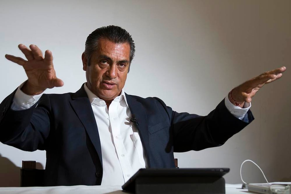 El gobernador electo de Nuevo León, Jaime Rodríguez Calderón, el primer candidato independiente en ganar una gubernatura, aseguró que un Bronco será presidente en 2018, porque las condiciones en el país se están dando. Foto Federico Gama/EL UNIVERSAL