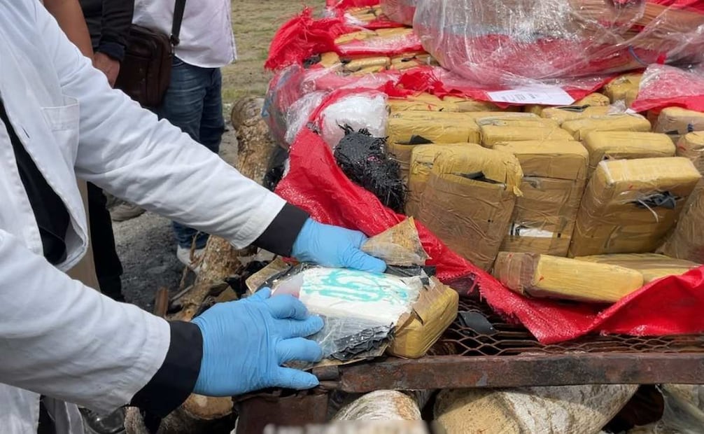 Incineración de cocaína en Chiapas. Foto: Especial