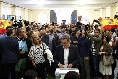 Histórica votación en Cataluña