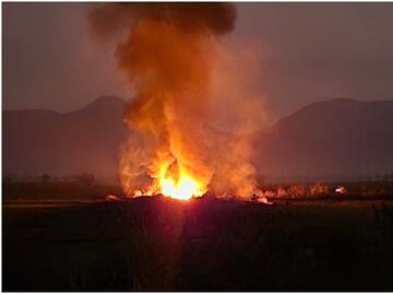 Explotan dos camionetas huachicoleras en Hidalgo; acusan incremento de este delito en la entidad