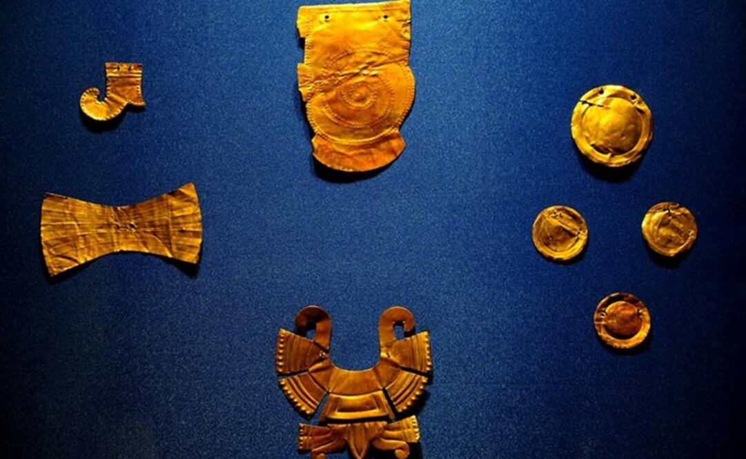 De oro se elaboraban narigueras, orejeras, brazaletes y colgantes. (FOTO: Mauricio Marat / INAH)