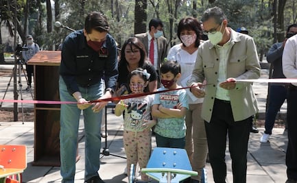Alcalde de Cuauhtémoc inaugura área recreativa en Jardín del Arte