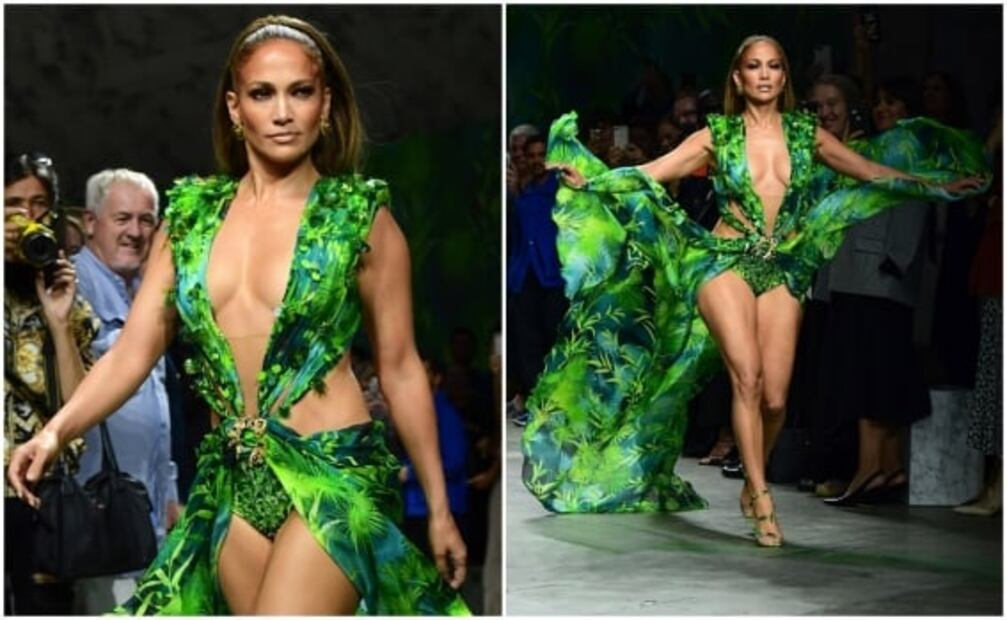 Jennifer Lopez sorprende con el mismo vestido 20 años después