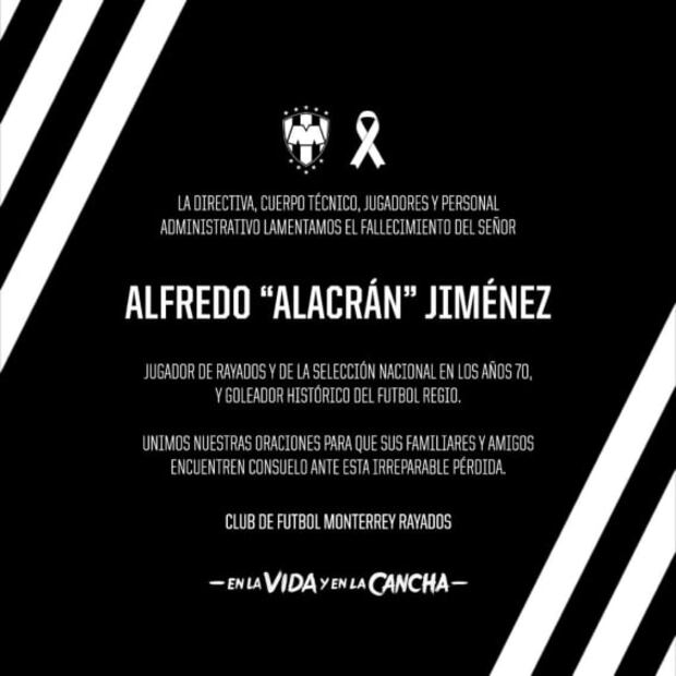 Muere Alfredo ‘Alacrán’ Jiménez, exjugador de Tigres y Rayados