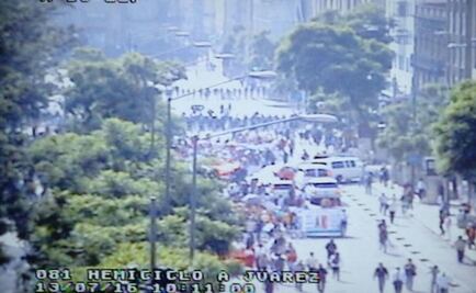 Se concentra la CNTE en Bellas Artes