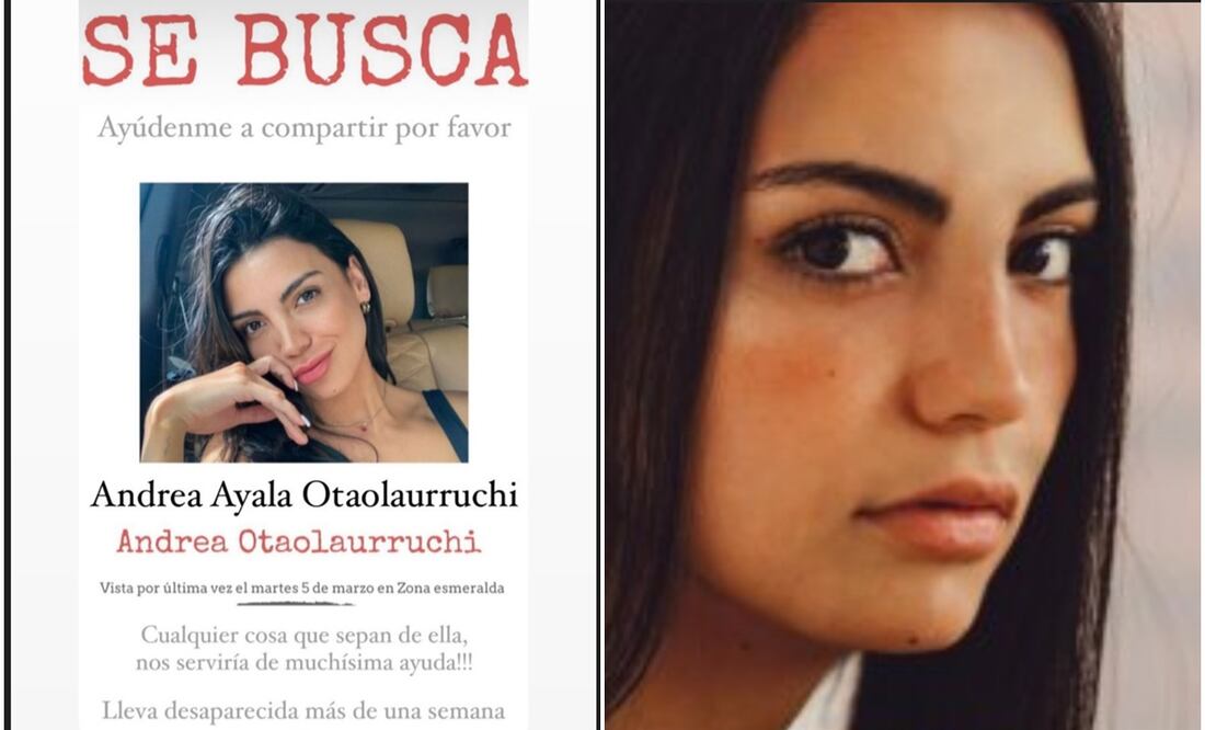 buscan a Andrea Otaolaurruchi no se ha localizado desde el 5 de marzo.
Foto: Captura de pantalla y X