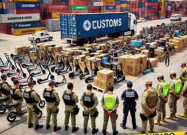 Confiscan bicis eléctricas y productos chinos valuados en 300 mdp en CDMX