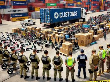 Confiscan bicis eléctricas y productos chinos valuados en 300 mdp en CDMX