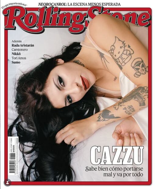 Cazzu en la portada "Rolling Stone", Argentina.