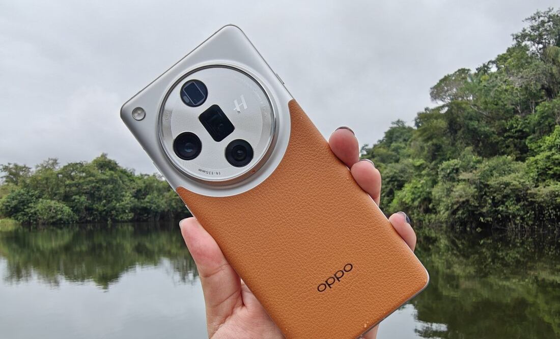 El OPPO Find X7 Ultra destaca por su acabado elegante. Foto: Paloma Vega