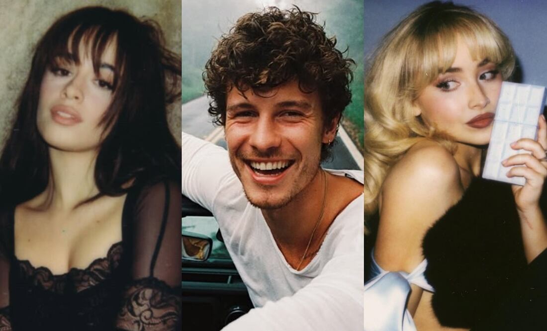 Camila Cabello, Sabrina Carpenter y Shawn Méndez. Foto: Instagram oficial.