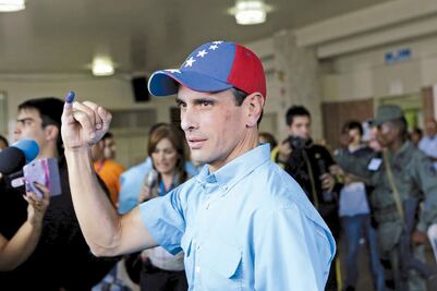 "El voto en Venezuela es un arma poderosa": Capriles