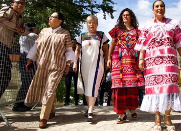 FOTOS Entre colores y trajes típicos, secretarias de Estado asisten al inicio de la Guelaguetza