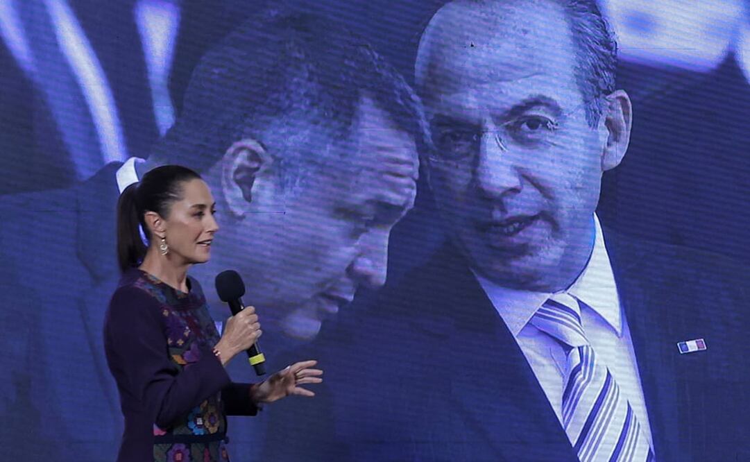 En su conferencia mañanera de este jueves 17 de octubre en Palacio Nacional, Sheinbaum Pardo expuso el proceso de Genaro García Luna. Foto: Fernanda Rojas / EL UNIVERSAL