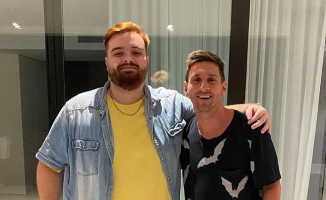Ibai Llanos y Messi. Foto: Instagram @ibaillanos