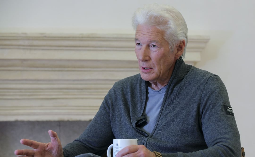 El actor estadounidense Richard Gere, durante la entrevista que concedió a EFE antes de comparecer ante los medios en el Palacio de Carlos V de la Alhambra de Granada, donde este sábado recibirá el Goya Internacional del cine español. EFE/Pepe Torres.