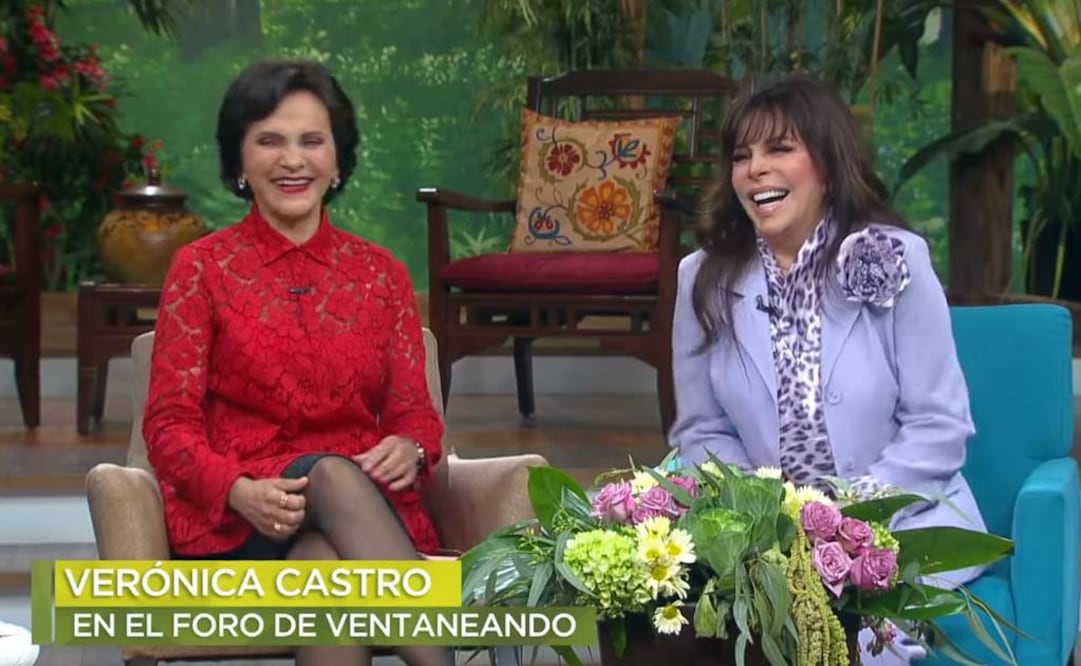 Verónica Castro habló en Azteca de los inicios de su carrera y sus romances FOTO: TOMADA DE VIDEO