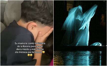 Niño rompe en llanto al escuchar la historia de “La llorona”; no por miedo, sino por tristeza